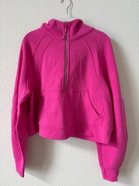 Lululemon Scuba Oversized Half Zip Hoodie Sonic Pink Size M / L NEW Athleisure
